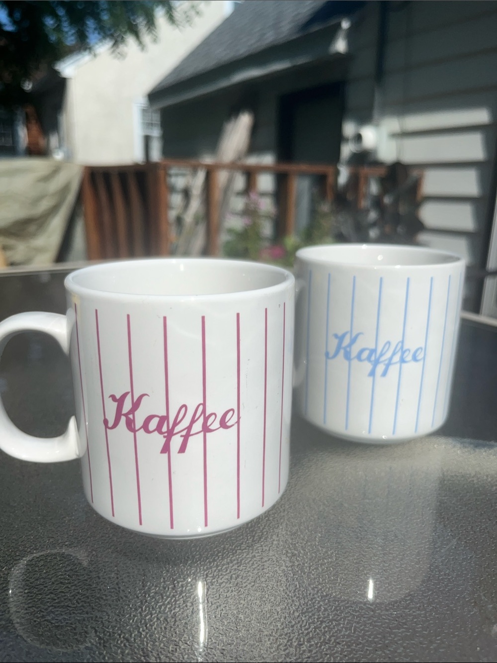 KGG German Kaffee Mugs Set of 2 Ceramic‎ Mugs